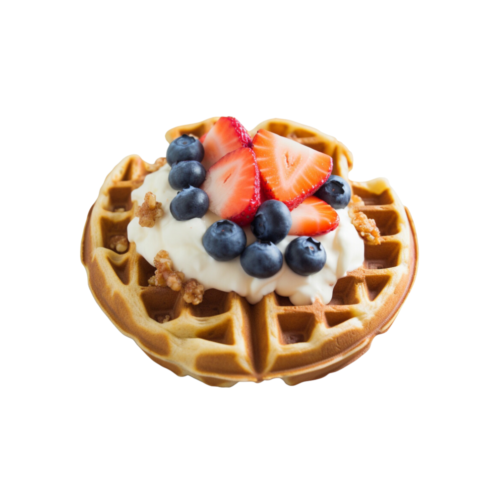 Pancake with delicious berries png