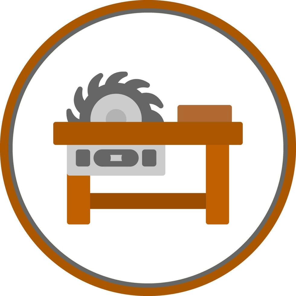 Saw machine Vector Icon Design