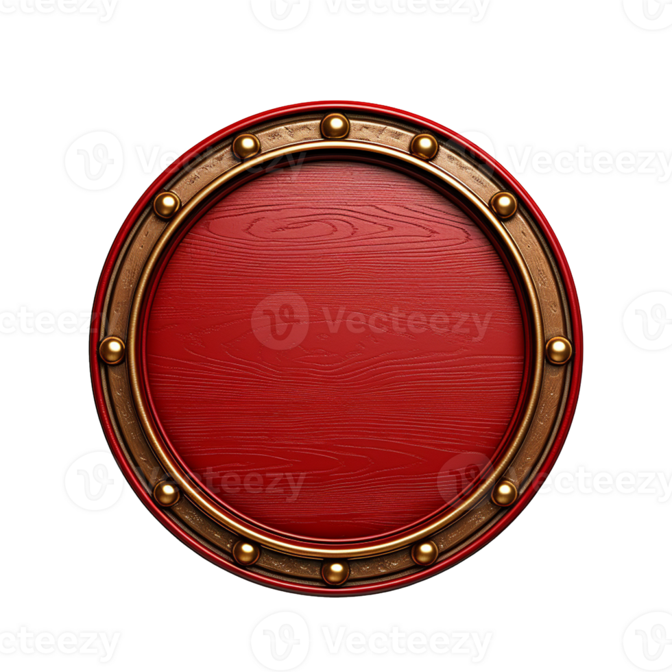Round wooden board no background png