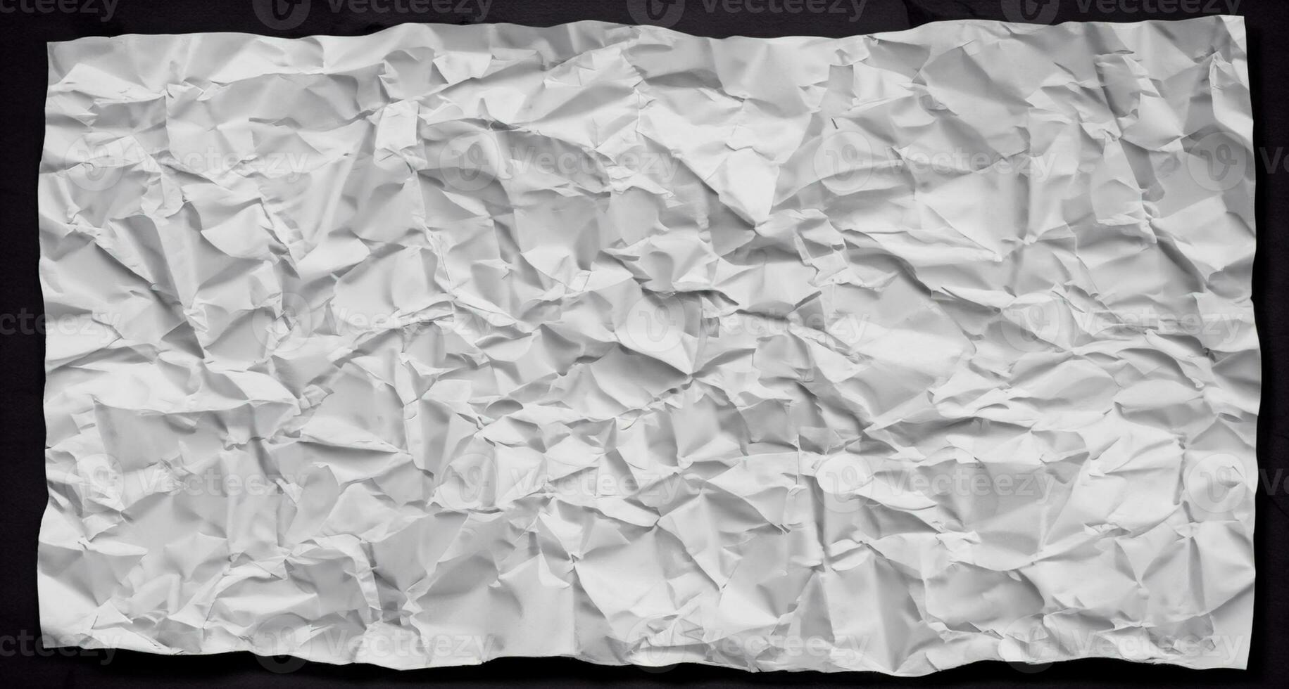 Photo view of crinkled paper texture background