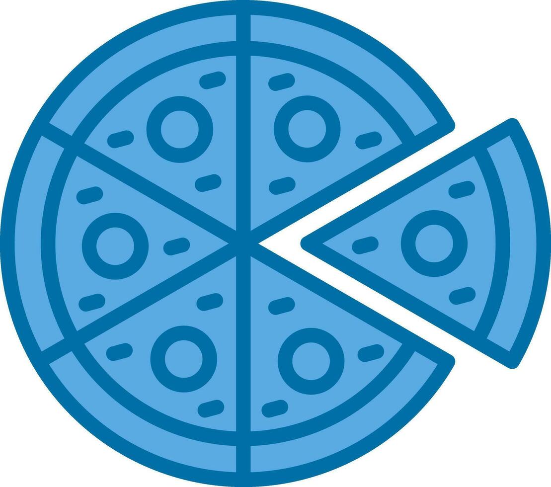 Margherita Pizza Vector Icon Design