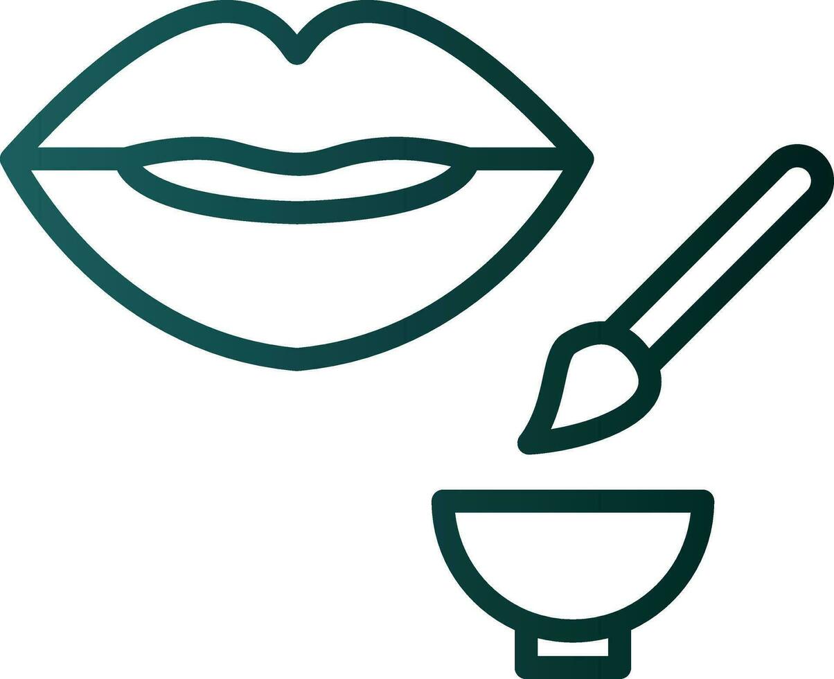 Lip Exfoliator Vector Icon Design