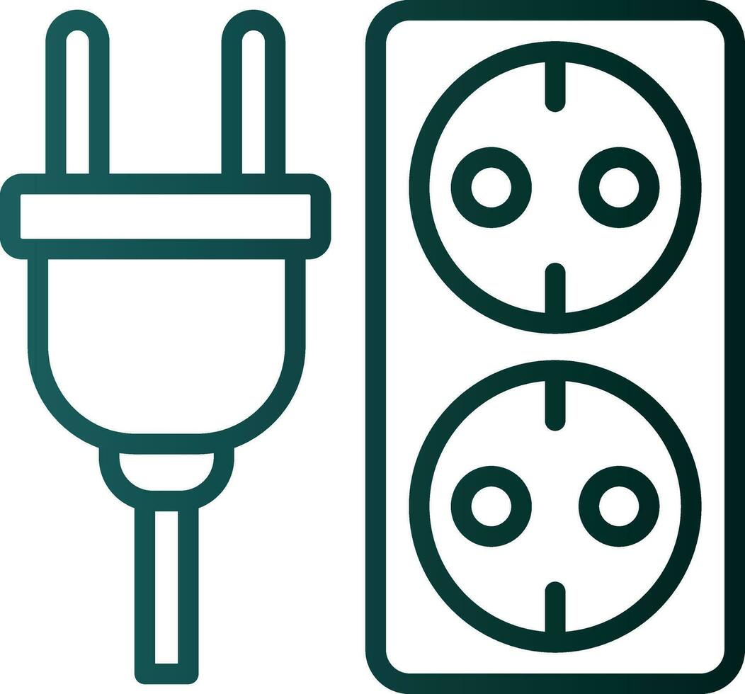 Electric socket Vector Icon Design