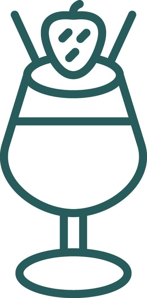 Chocolate Mousse Vector Icon Design