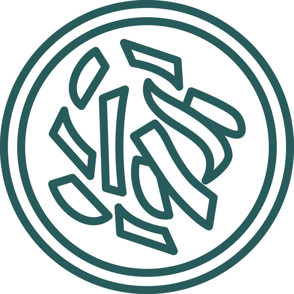 Fettuccine Alfredo Vector Icon Design