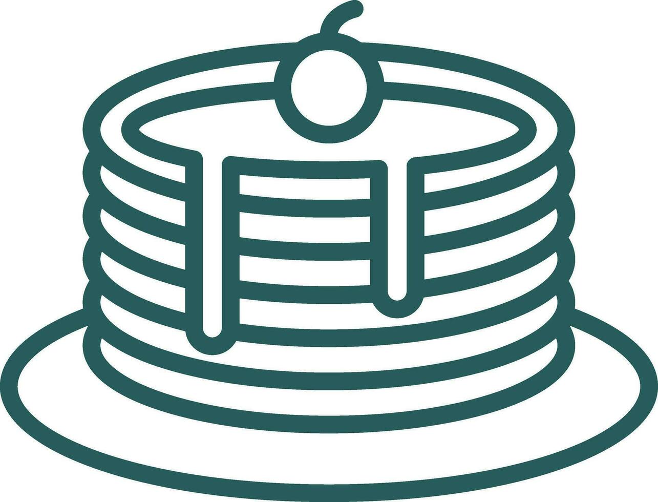 Pancakes Vector Icon Design