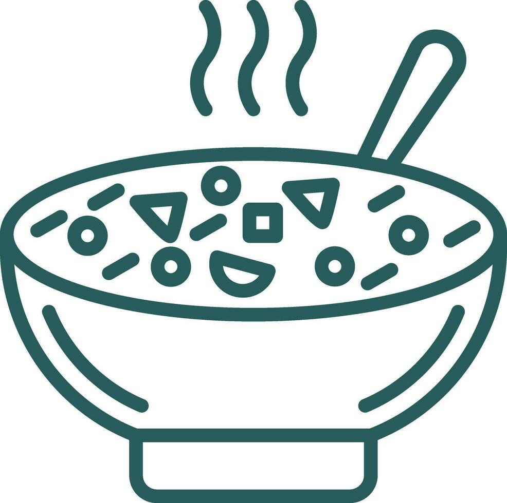 Minestrone Soup Vector Icon Design