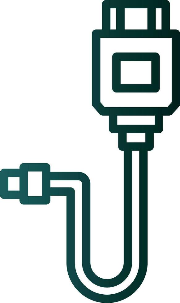 Hdmi cable Vector Icon Design