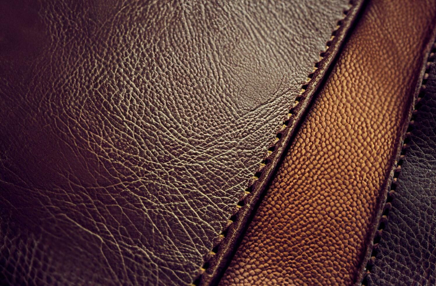 Brown leather texture background photo