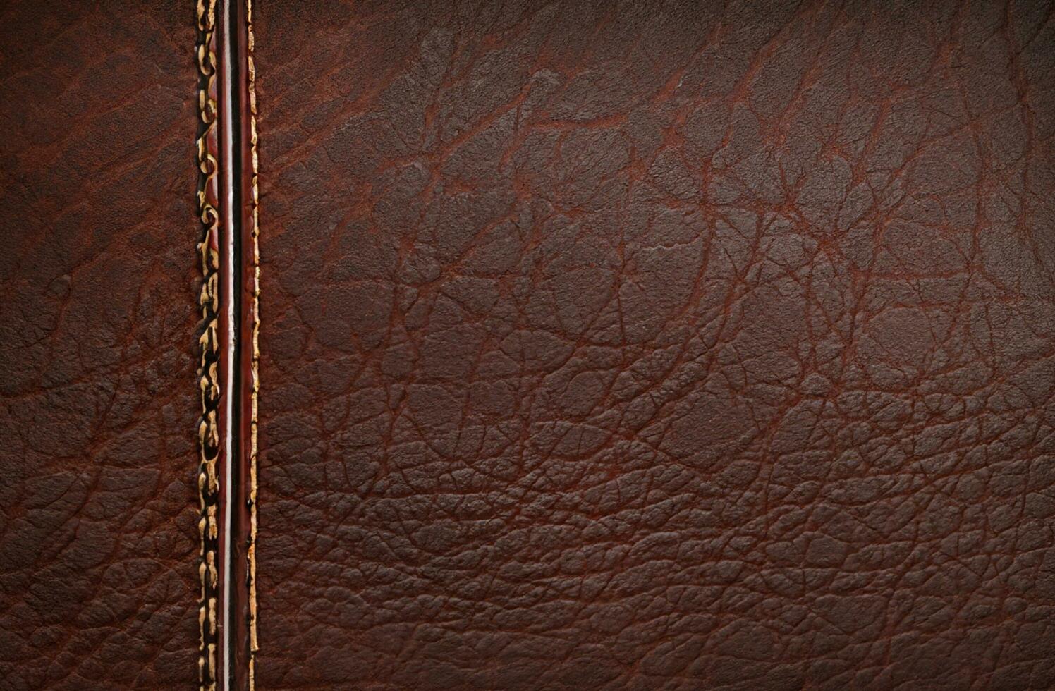 Brown leather texture background photo
