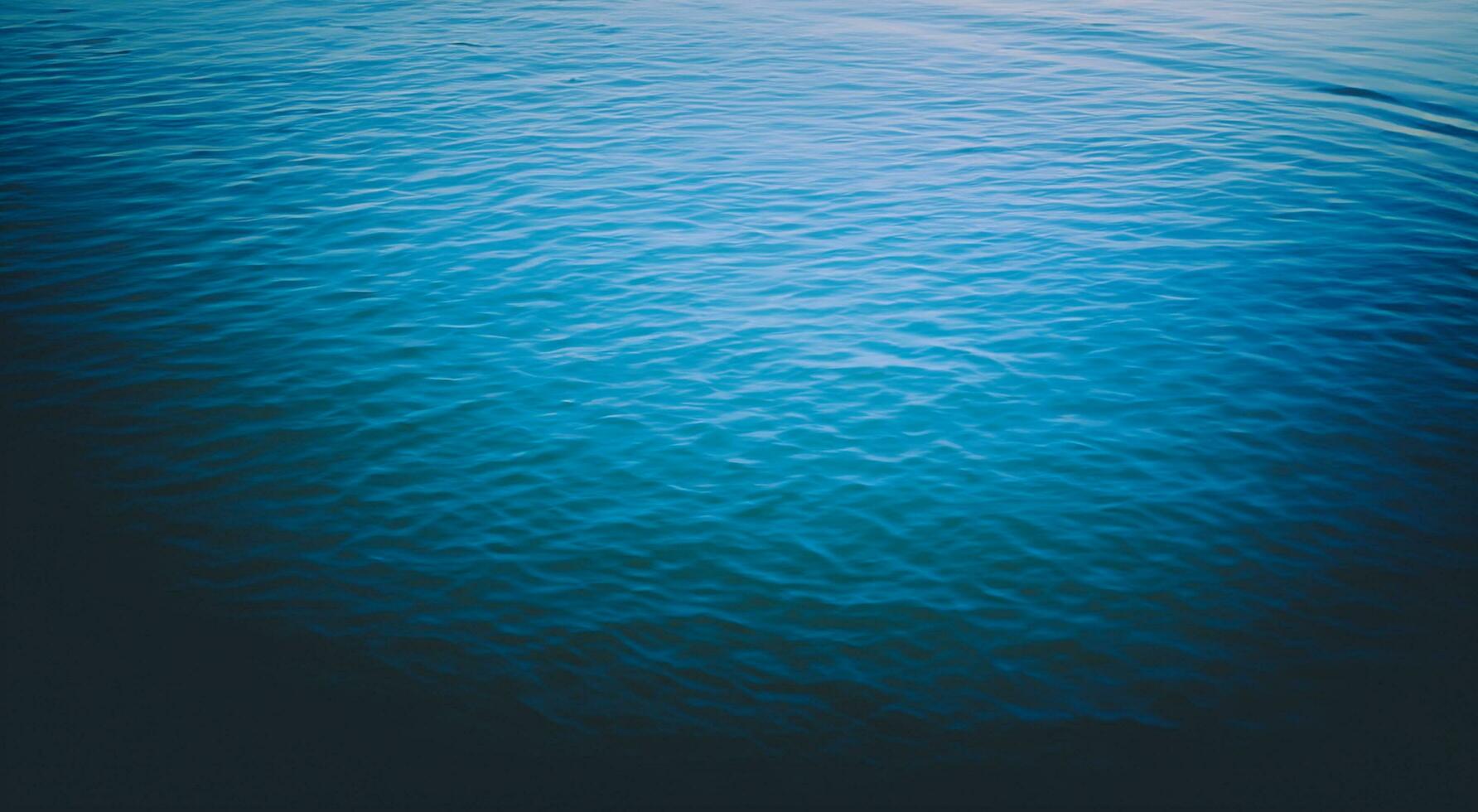 Blue water surface background photo