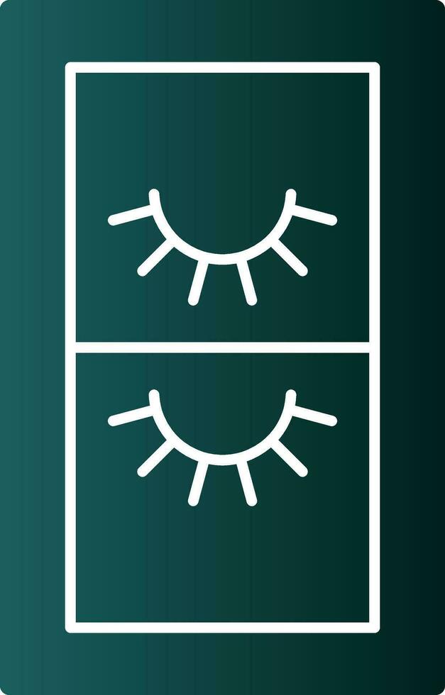 False Eyelashes Vector Icon Design