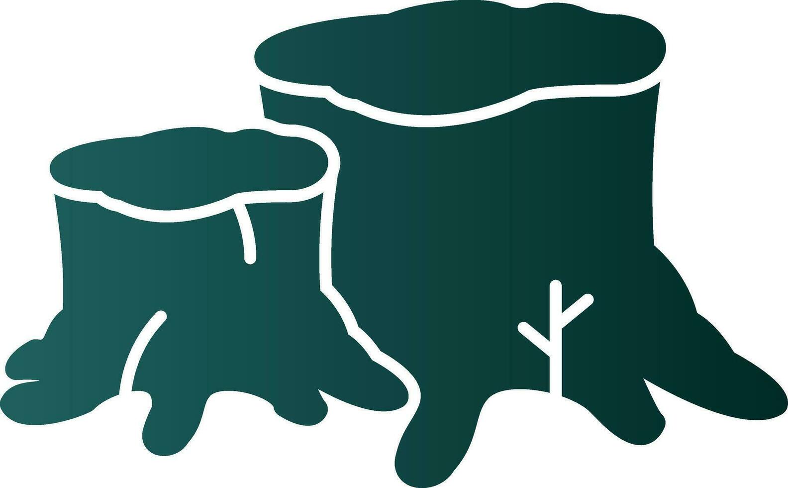 Stump Vector Icon Design