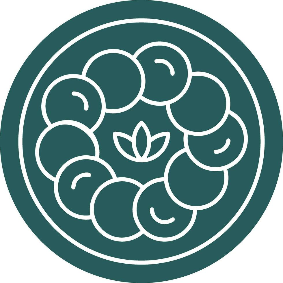 Caprese Salad Vector Icon Design