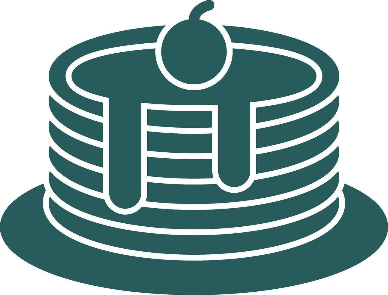 Pancakes Vector Icon Design