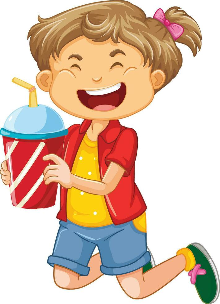 Happy Children Activities Character Design Vector