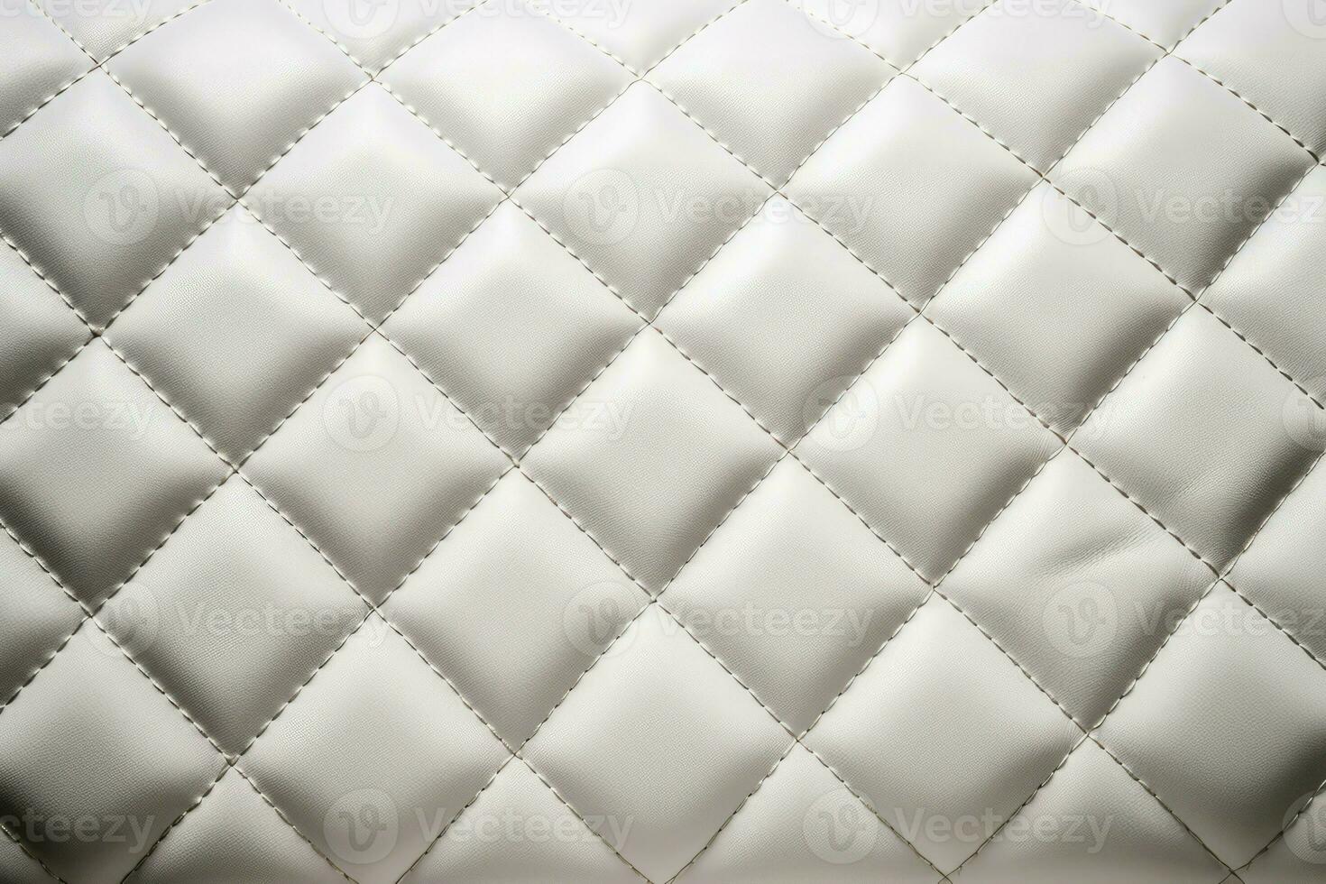 White rhombic stitching design. Generate Ai photo