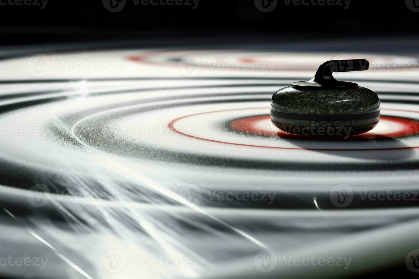 Curling sport closeup. Generate Ai photo