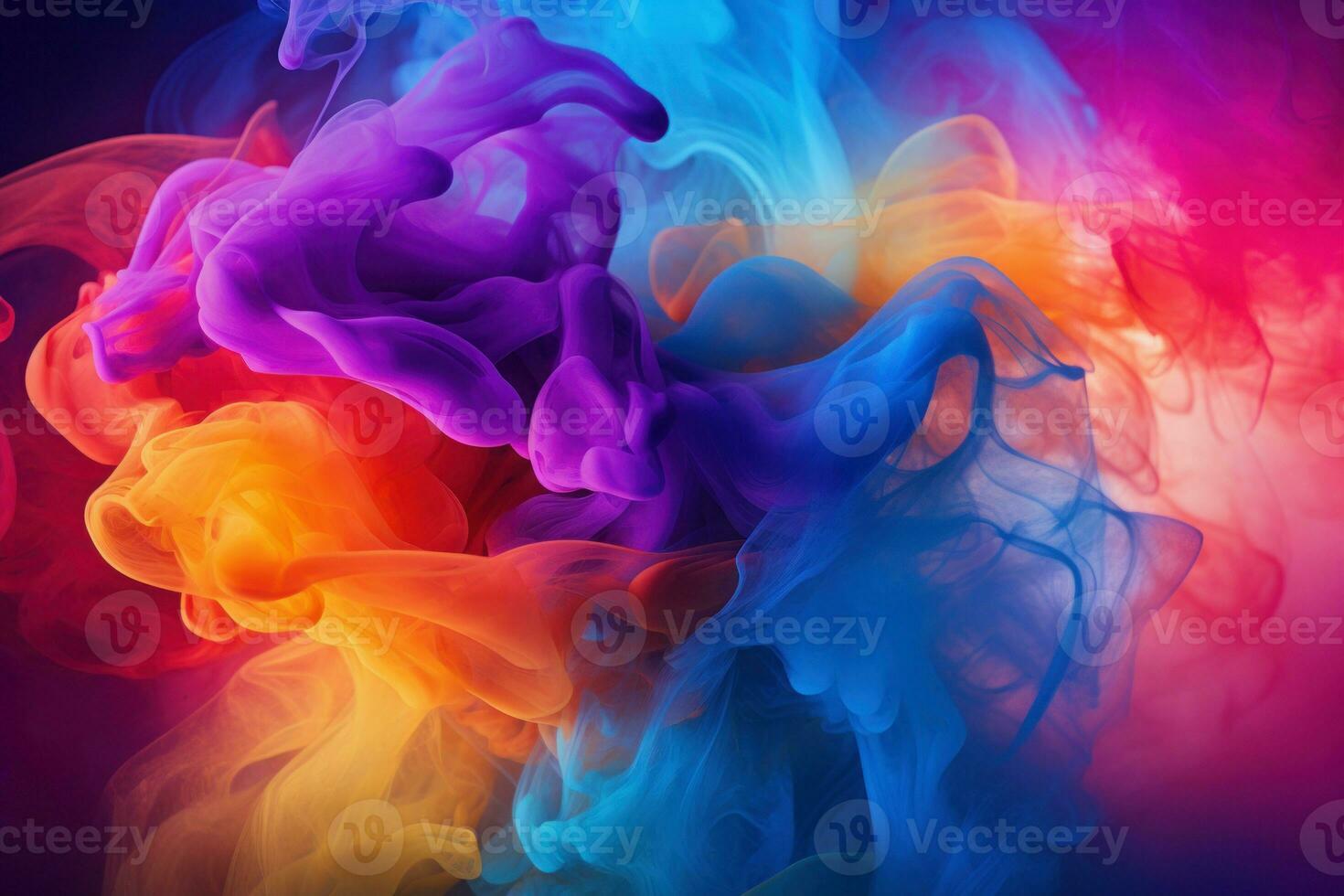 Fresh abstract colorful liquid water. Generate Ai photo