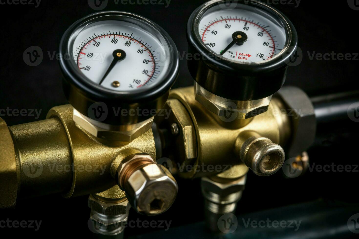Air compressor regulator pump. Generate Ai photo