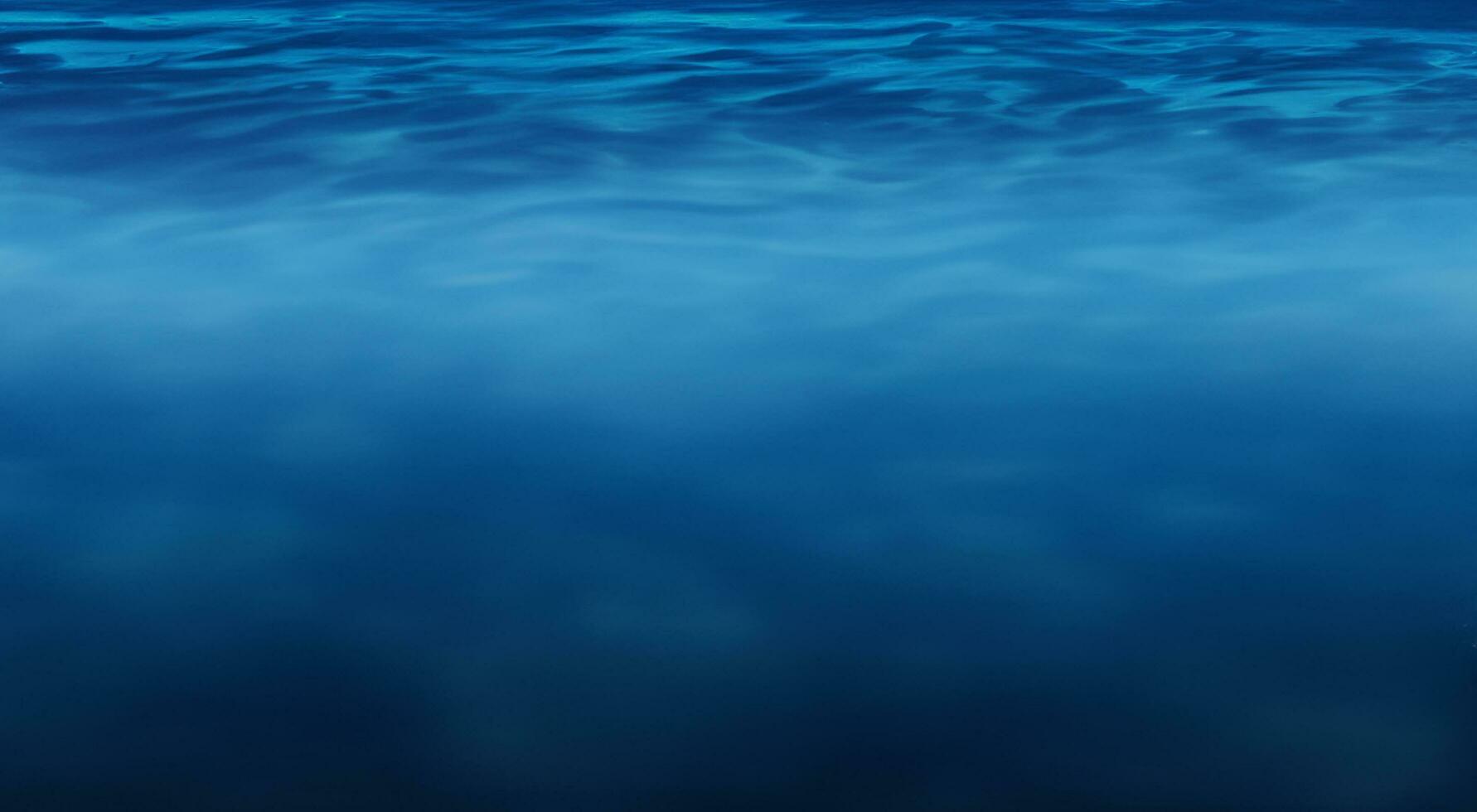 Blue water surface background photo