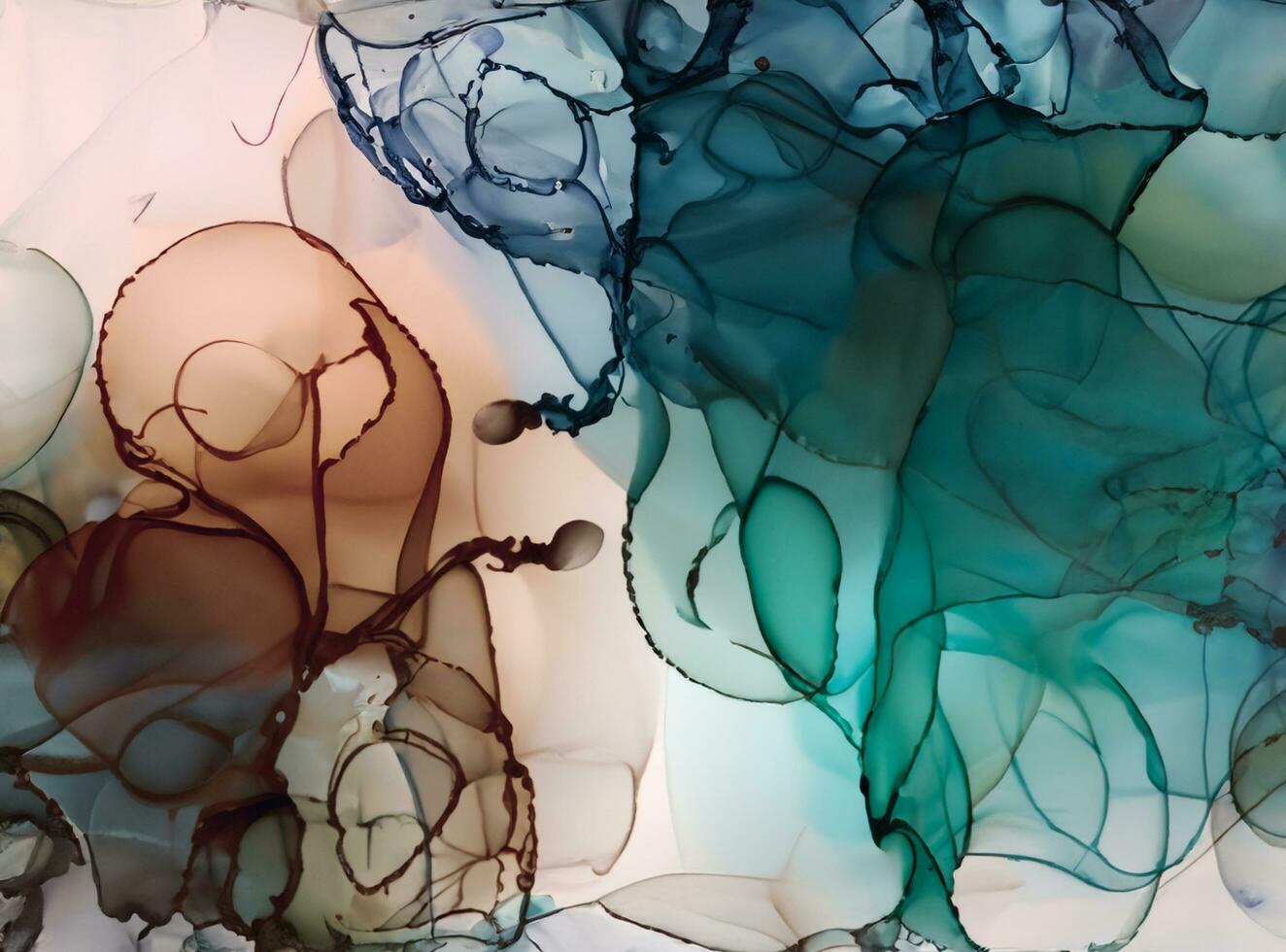 Colorful alcohol ink abstract background photo