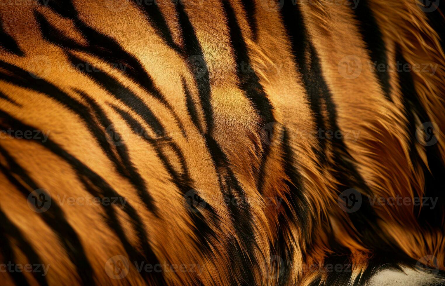 Fur wild tiger. Generate Ai photo