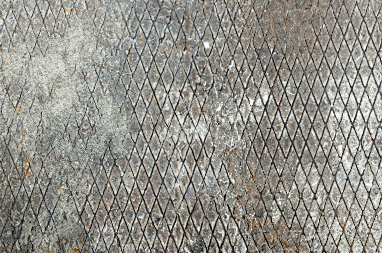 Metal texture with dust scratches and cracks. photo