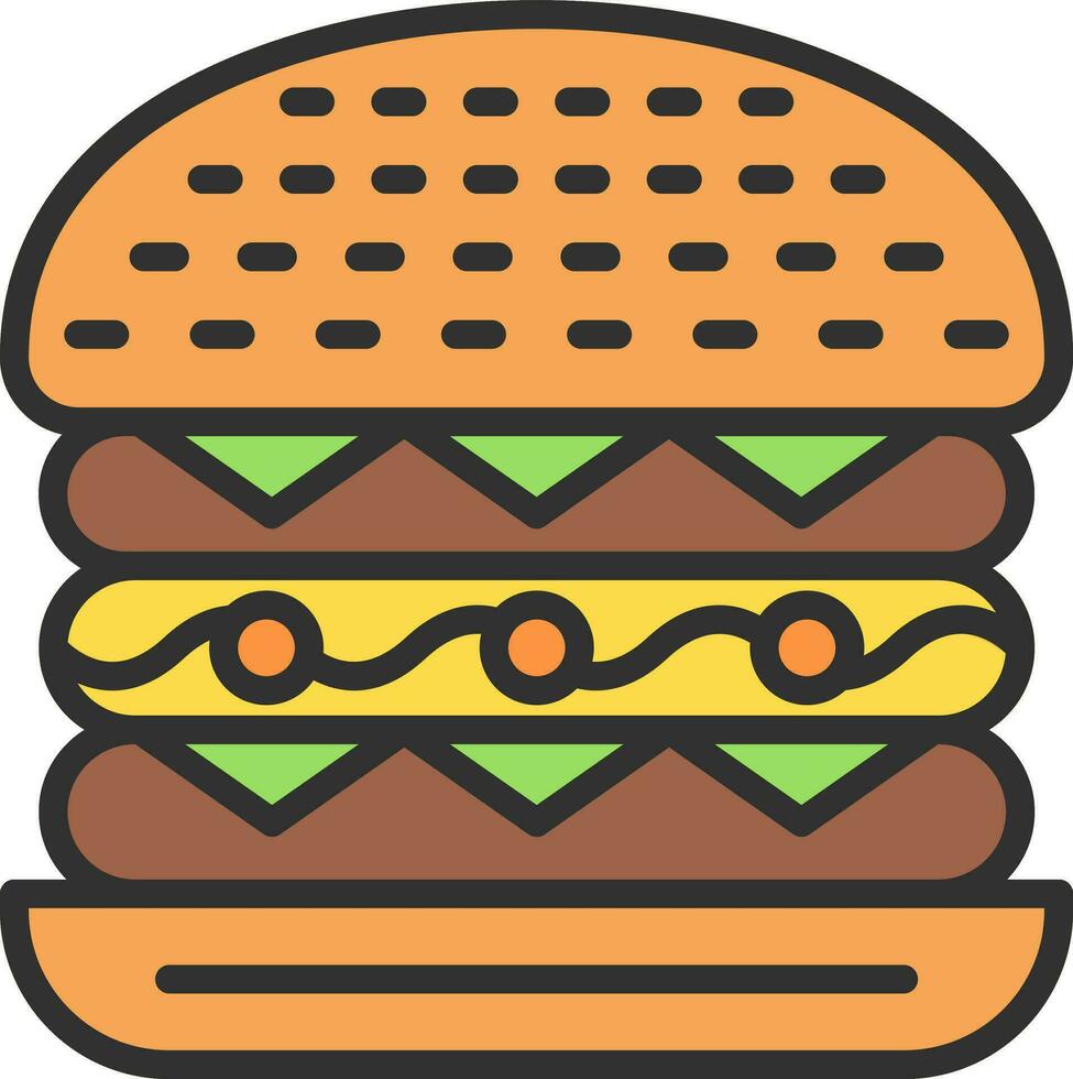 Cesar Burger Vector Icon Design