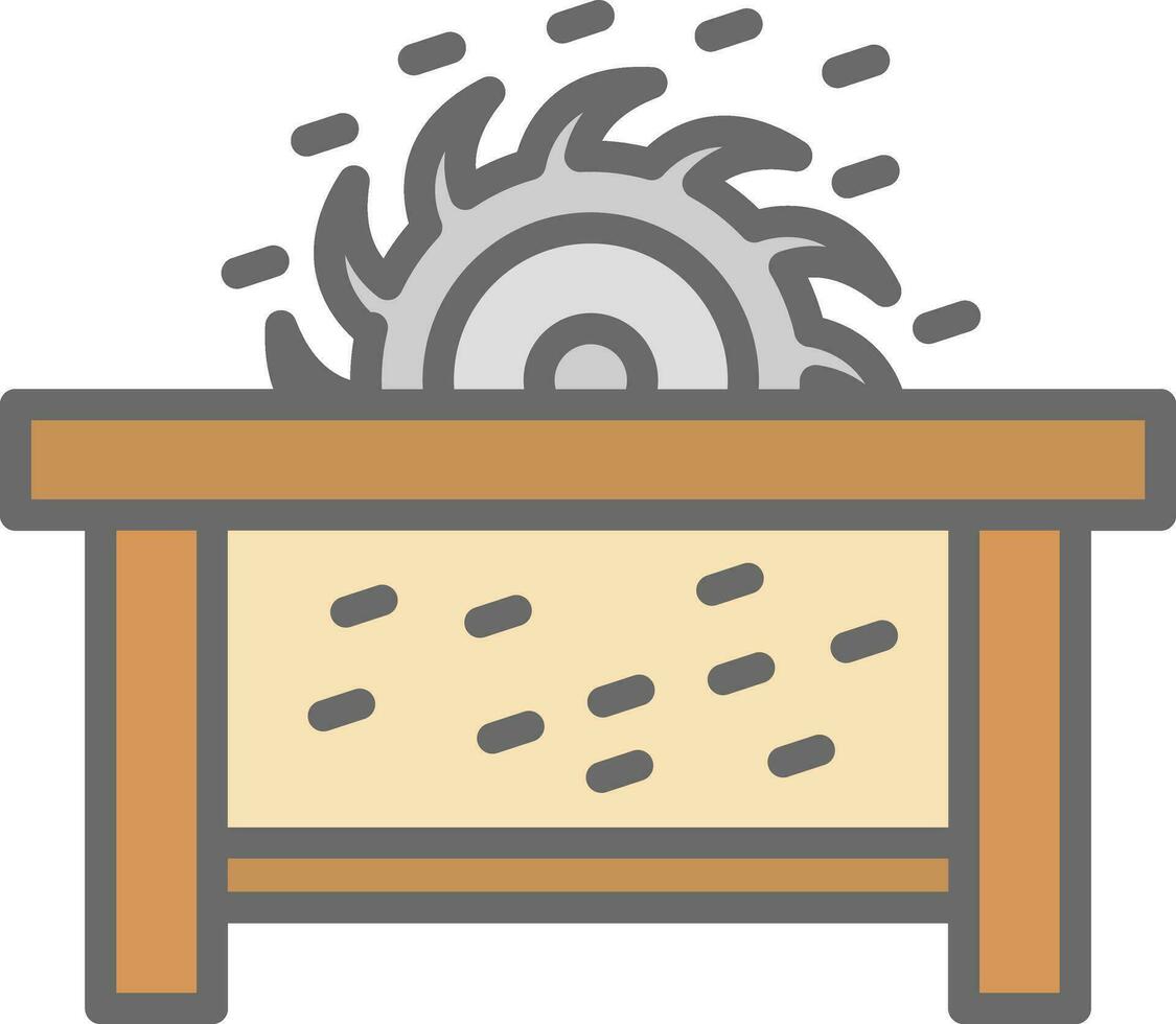 Sawdust Vector Icon Design