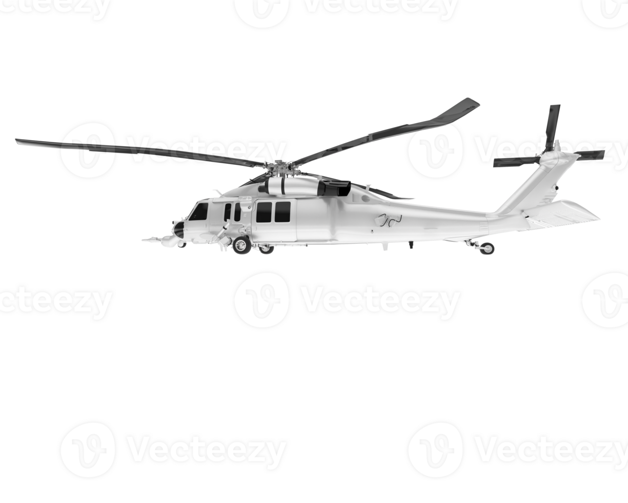 White aircraft isolated on transparent background. 3d rendering - illustration png