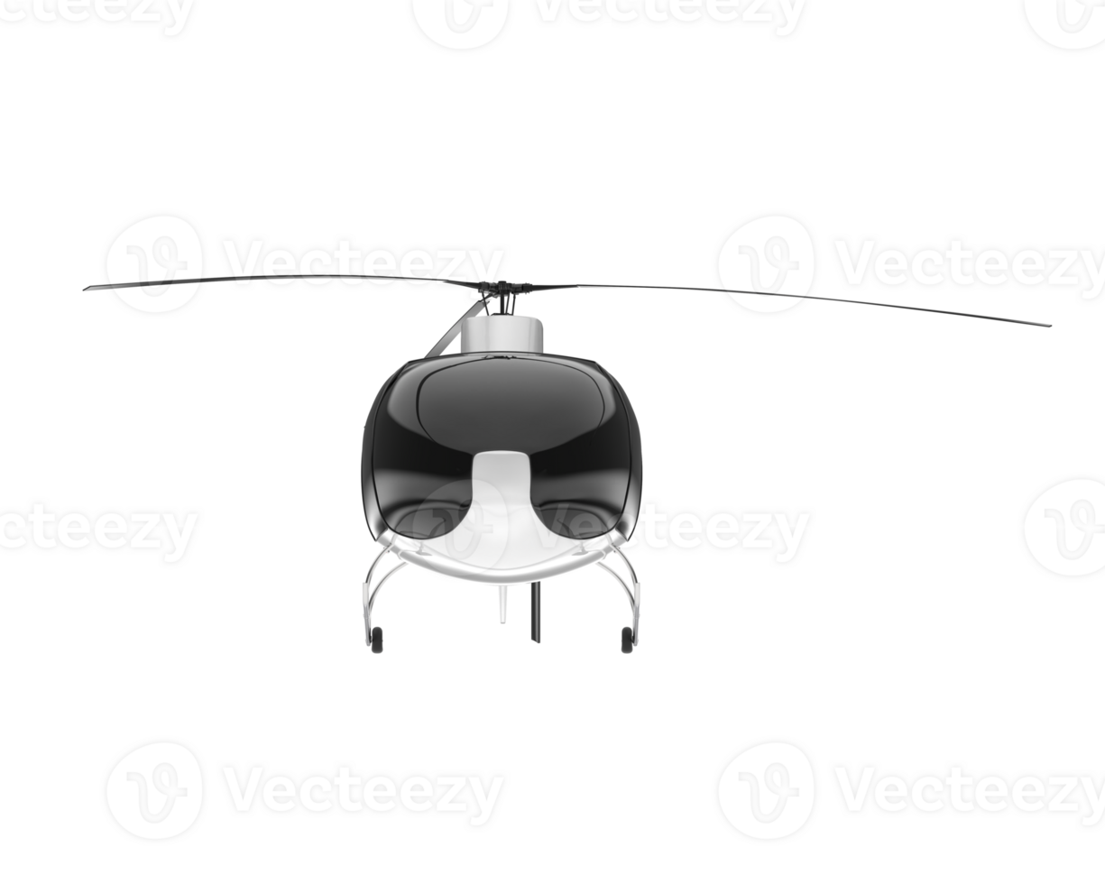 White aircraft isolated on transparent background. 3d rendering - illustration png