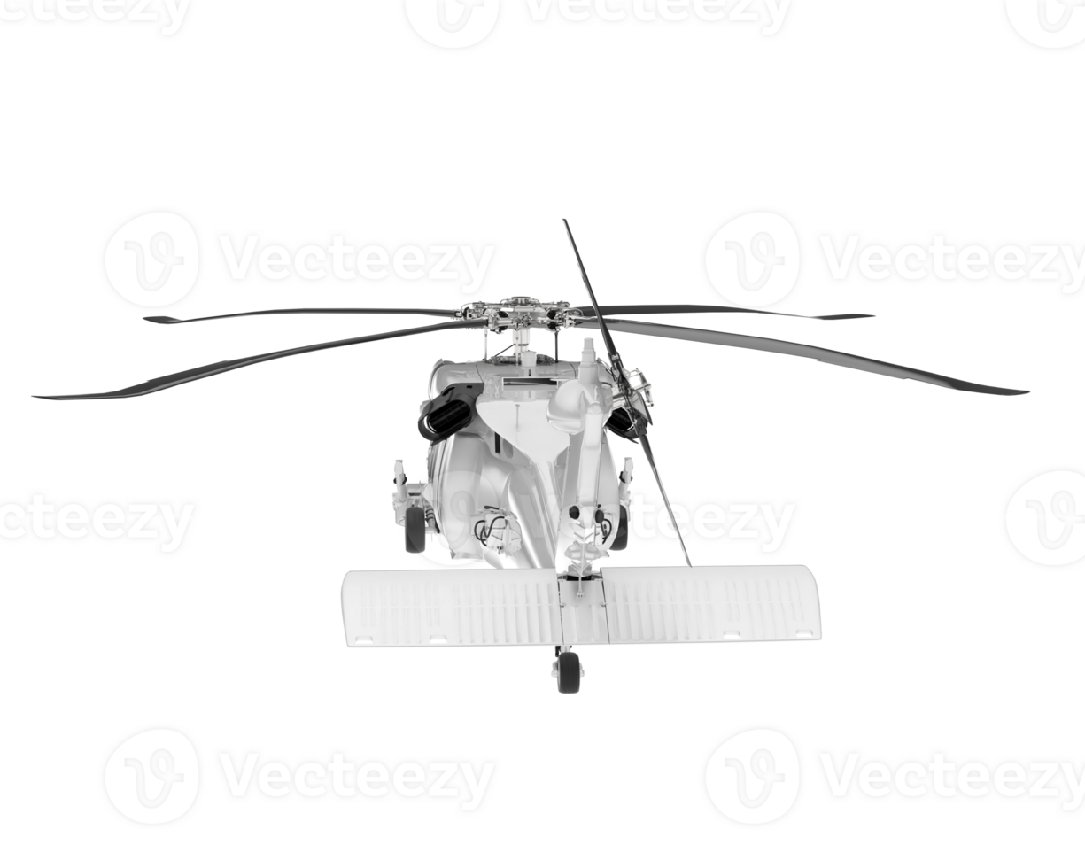 White aircraft isolated on transparent background. 3d rendering - illustration png