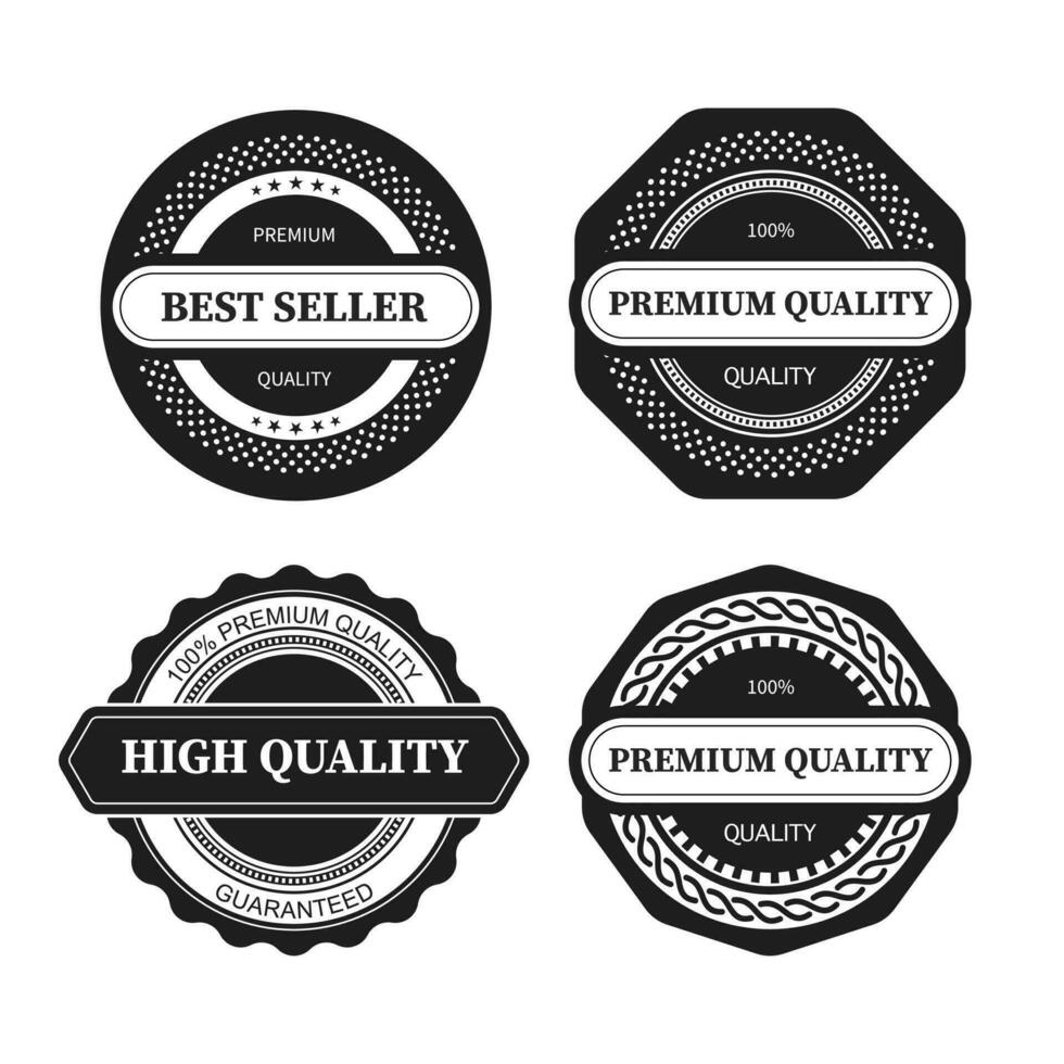 Premium, quality retro vintage labels collection. vector illustration