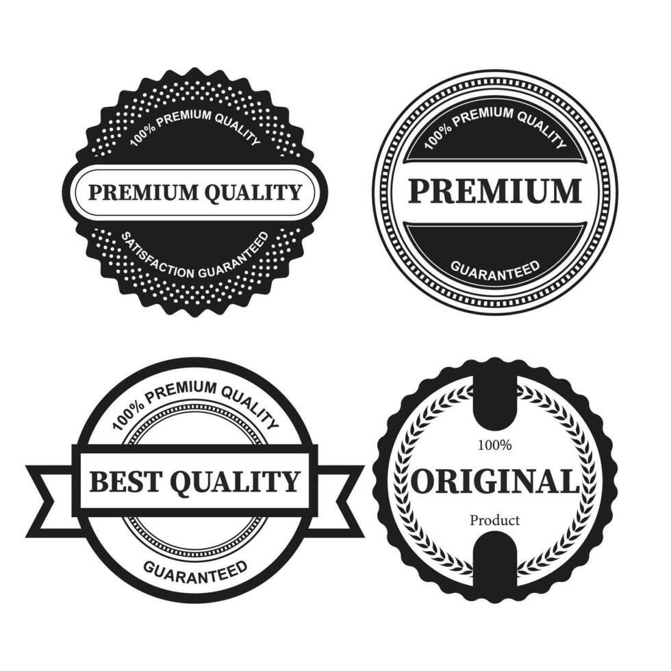 Premium, quality retro vintage labels collection. vector illustration