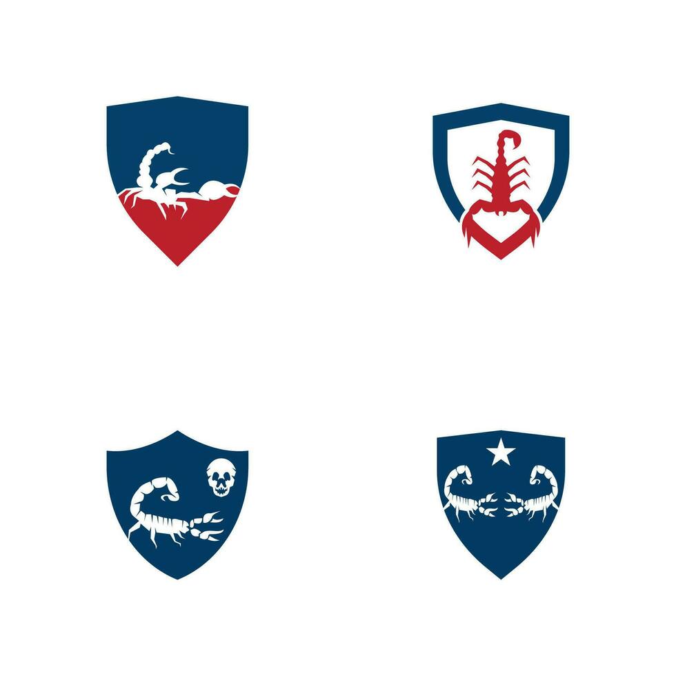 Scorpion icon and symbol vector template