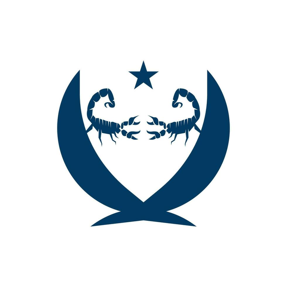 Scorpion icon and symbol vector template