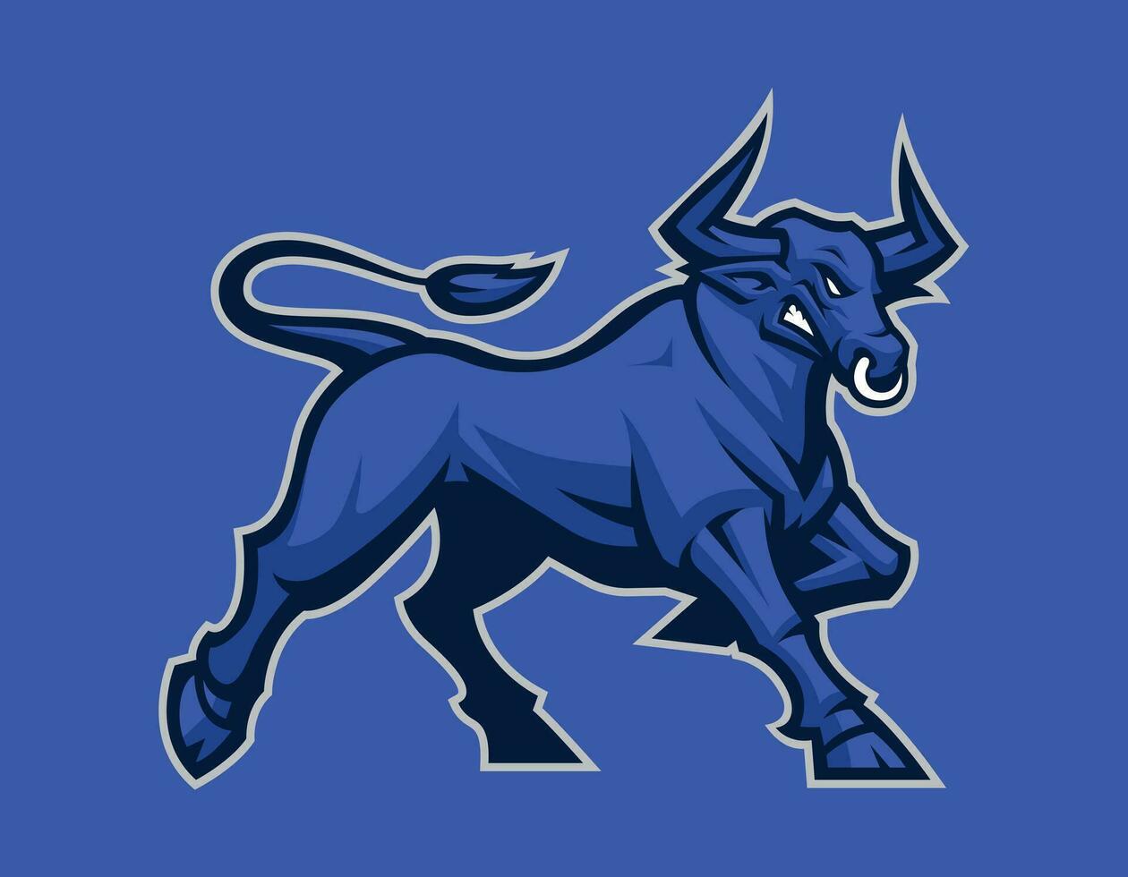 bull vector mascot