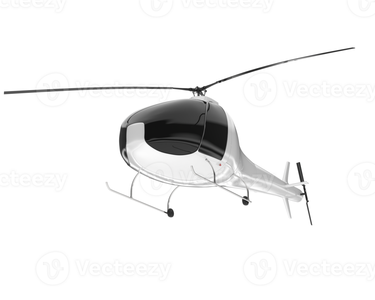 White aircraft isolated on transparent background. 3d rendering - illustration png