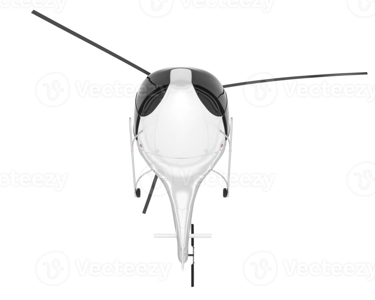 White aircraft isolated on transparent background. 3d rendering - illustration png