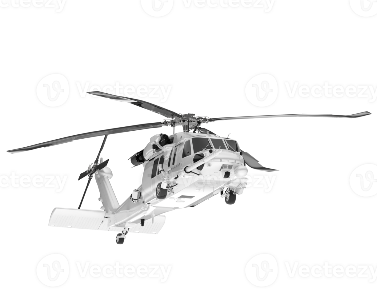 White aircraft isolated on transparent background. 3d rendering - illustration png