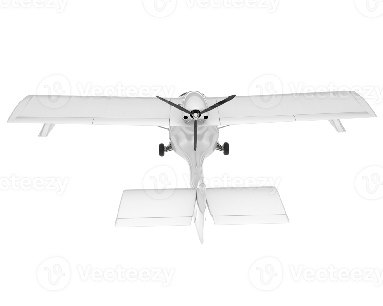 blanco aeronave aislado en transparente antecedentes. 3d representación - ilustración png