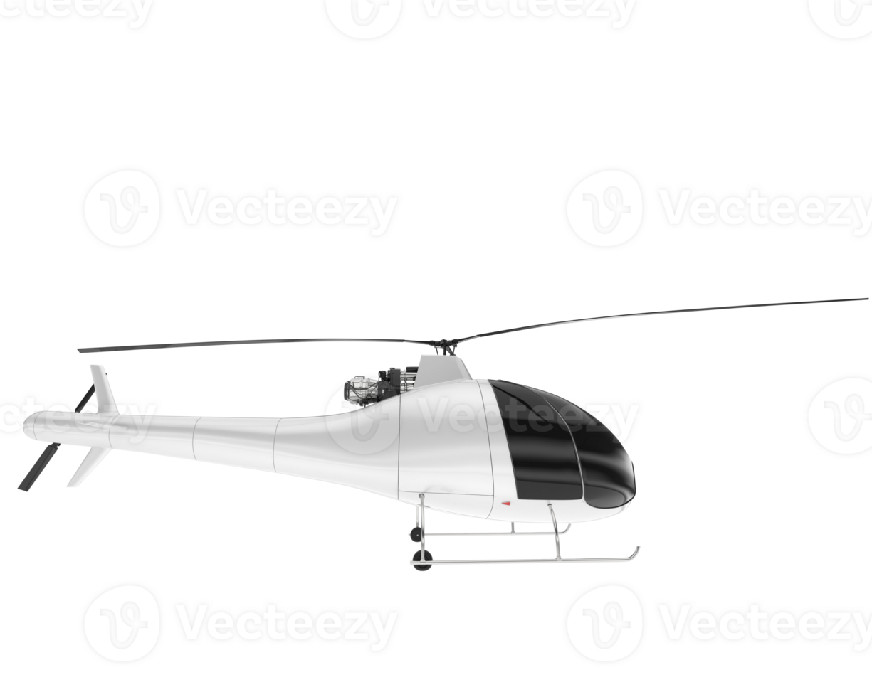 vit flygplan isolerat på transparent bakgrund. 3d tolkning - illustration png