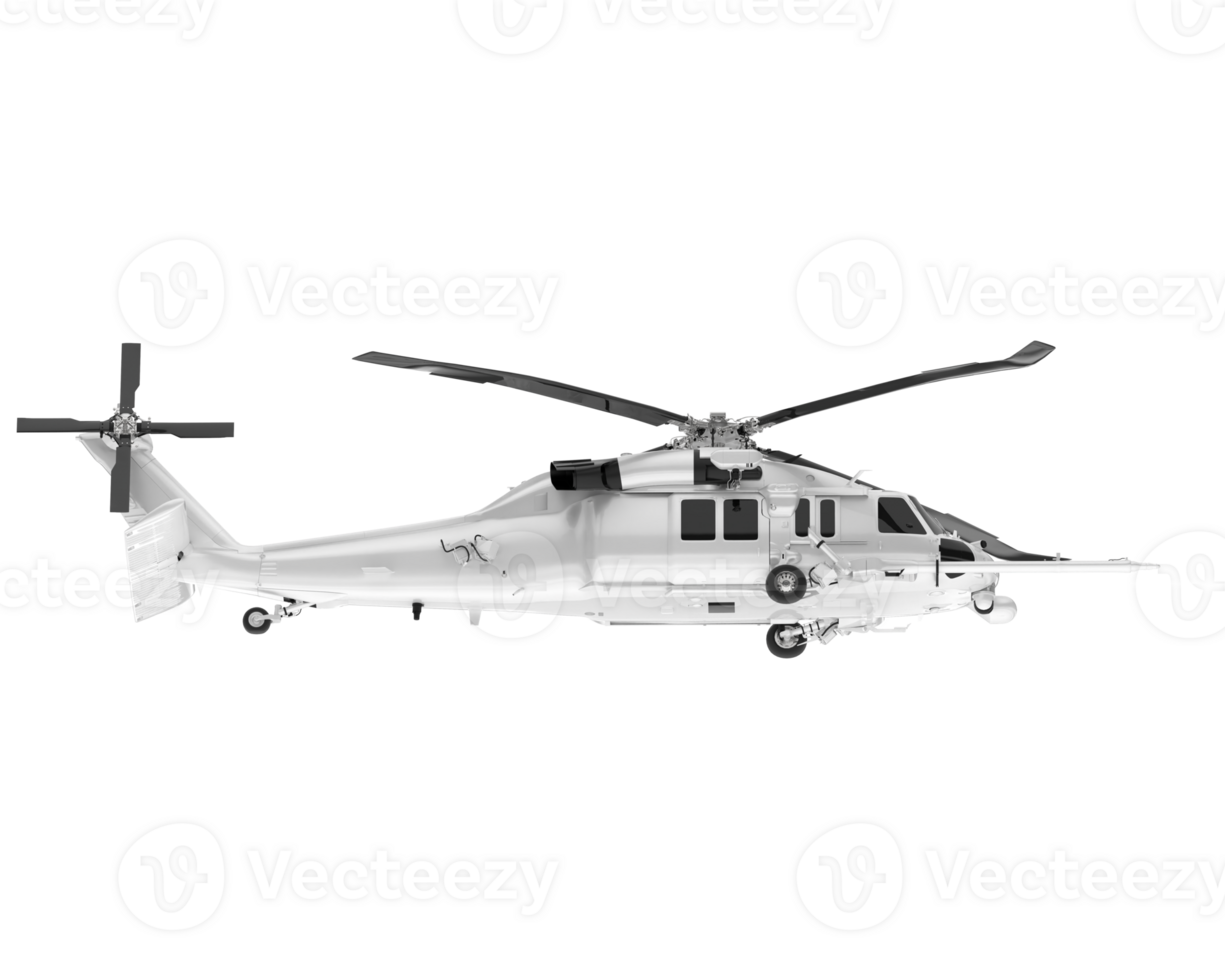 White aircraft isolated on transparent background. 3d rendering - illustration png