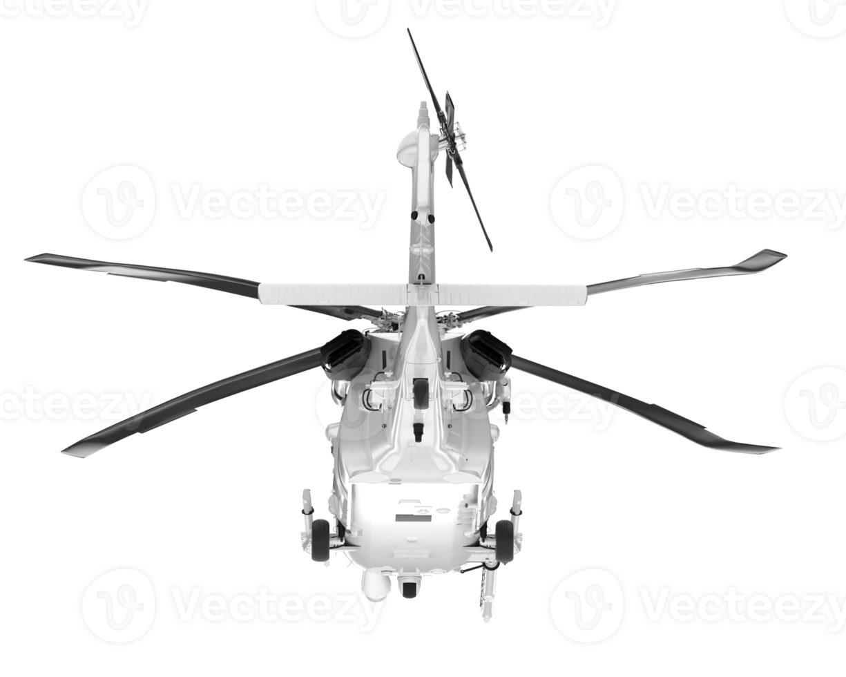 White aircraft isolated on transparent background. 3d rendering - illustration png