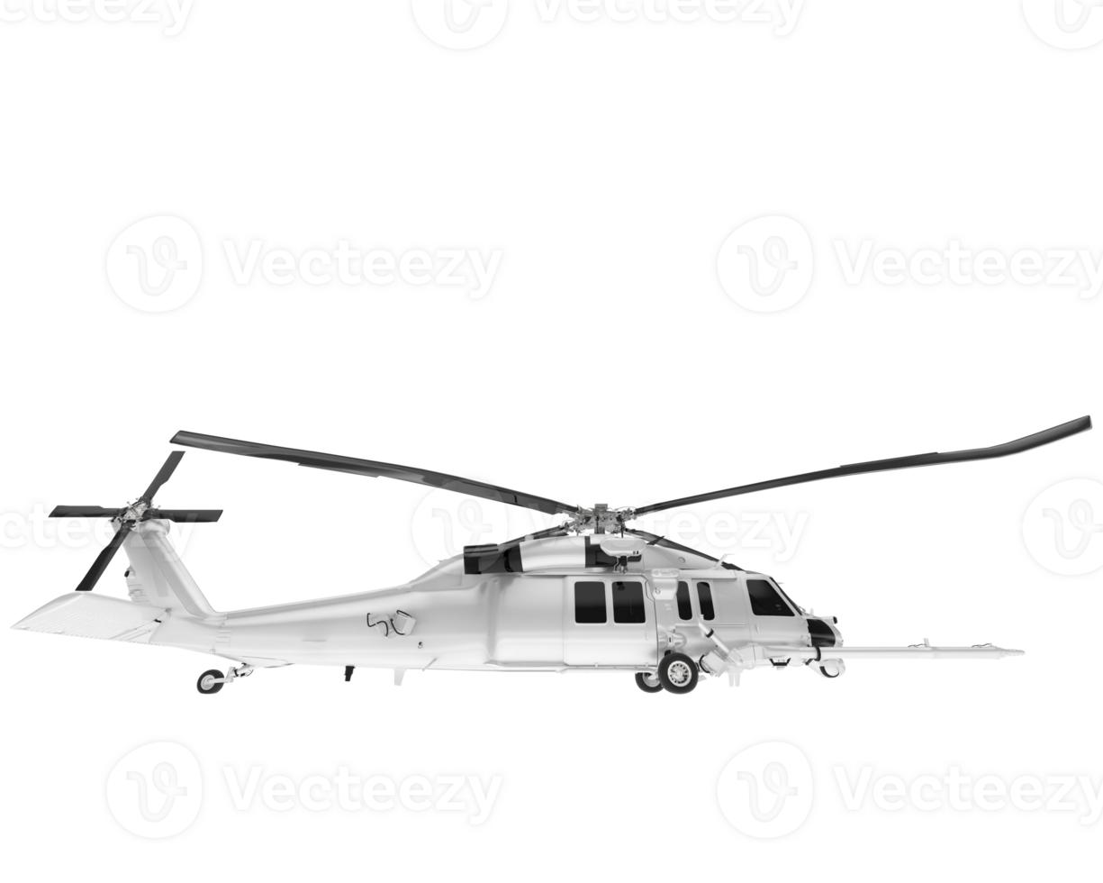 White aircraft isolated on transparent background. 3d rendering - illustration png