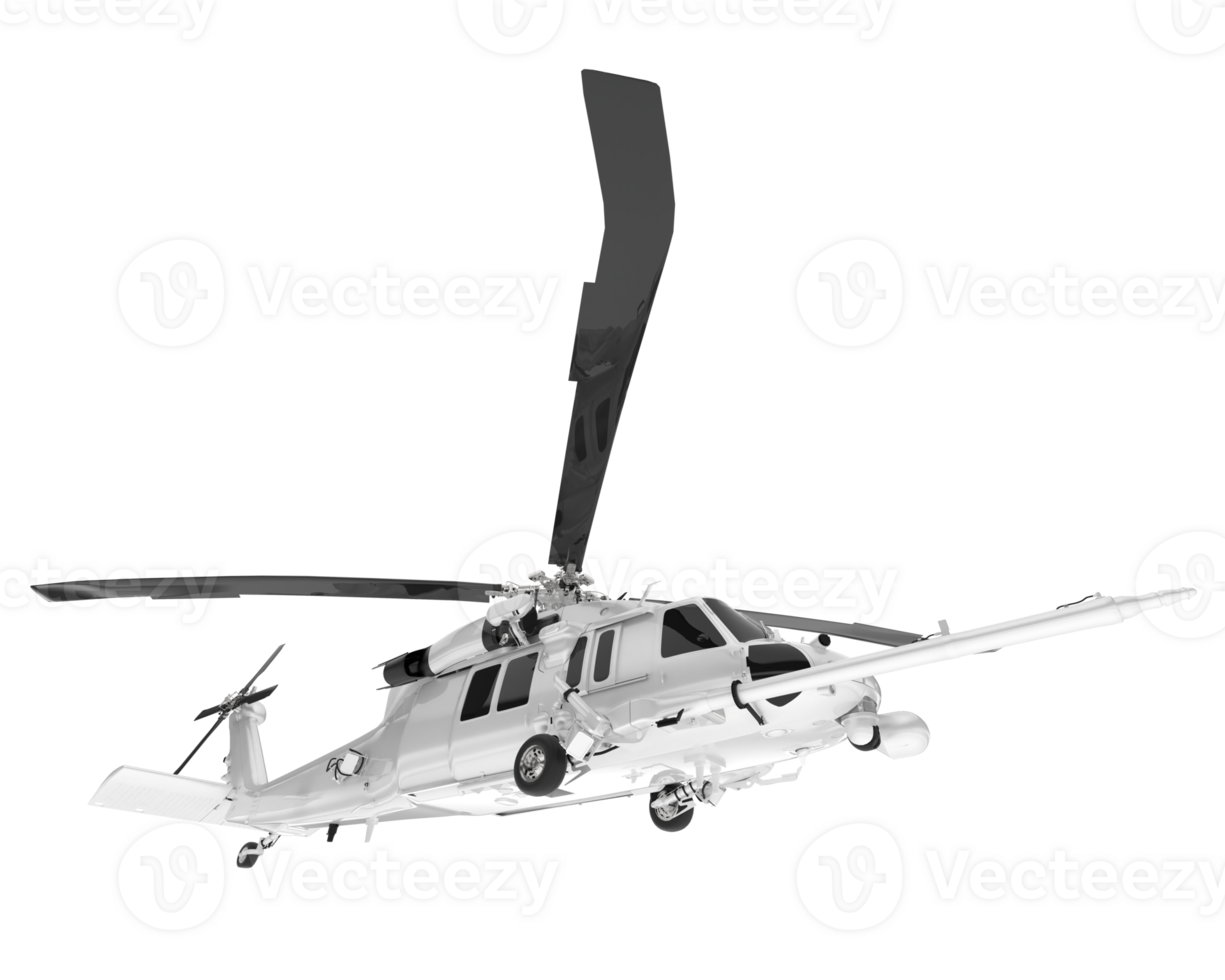 White aircraft isolated on transparent background. 3d rendering - illustration png