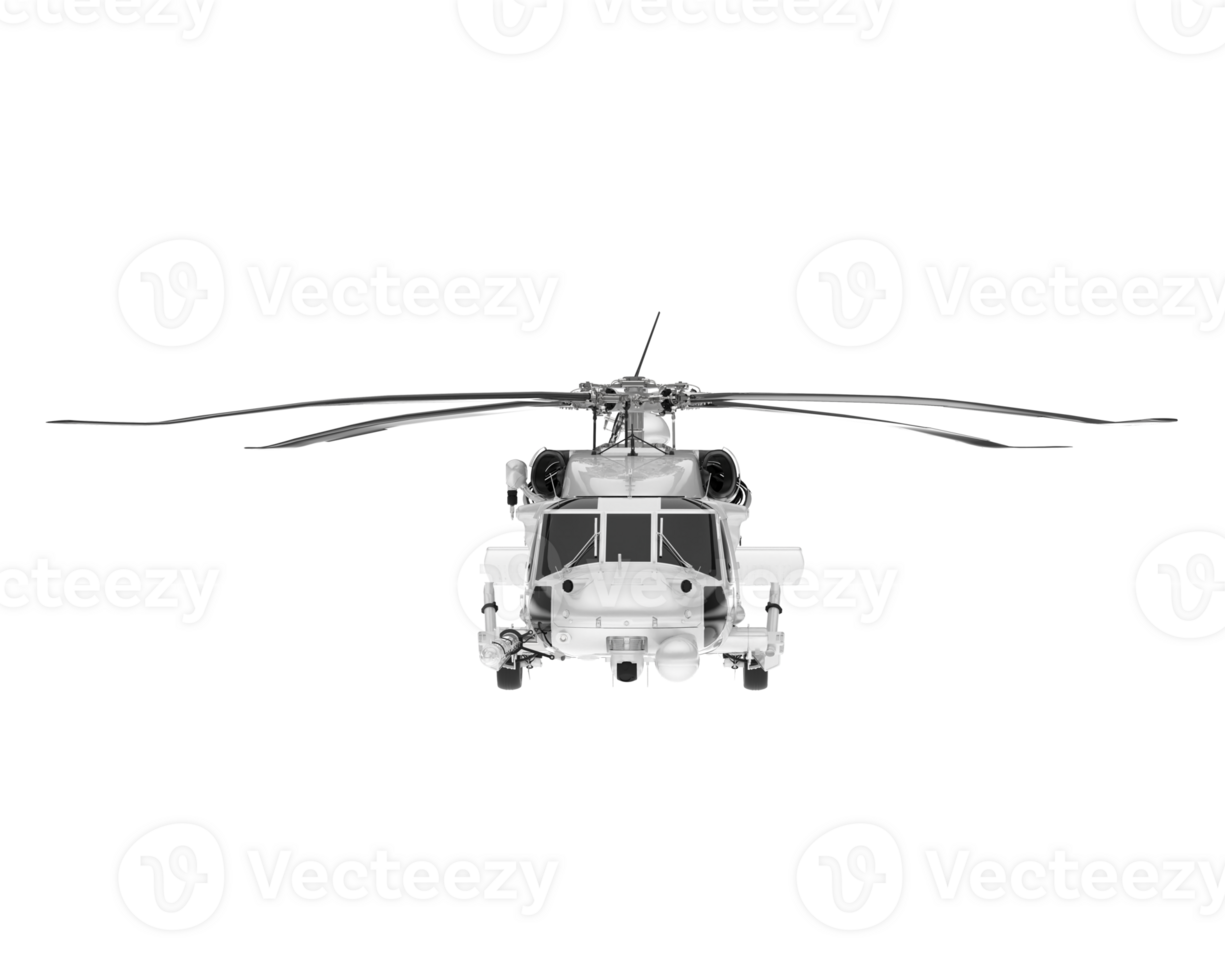 White aircraft isolated on transparent background. 3d rendering - illustration png