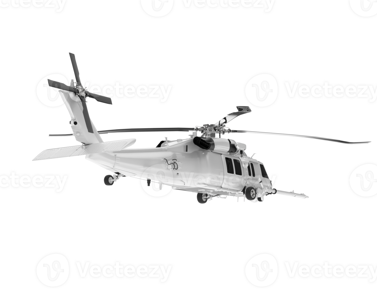 White aircraft isolated on transparent background. 3d rendering - illustration png