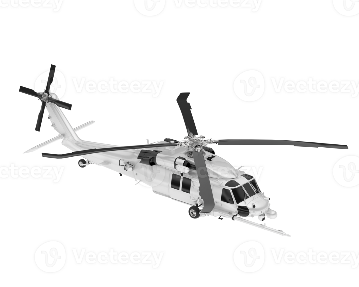 White aircraft isolated on transparent background. 3d rendering - illustration png